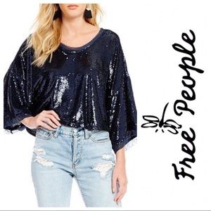 Free People Champaign Dreams tee NWT